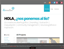 Tablet Screenshot of liocreativo.com